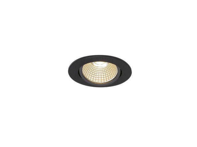 NEW TRIA rond zwart 1xLED 1800-3000K