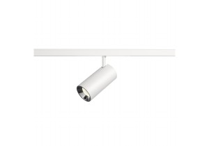 NUMINOS® S, spot 48 V, rond, 4000 K, 16 W, DALI 2, 40°, blanc mat / chrome brillant