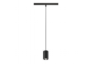 NUMINOS® XS, suspension 48 V, longueur de suspension 150 cm, 4000 K, 55°, DALI 2, noir mat / chromé brillant