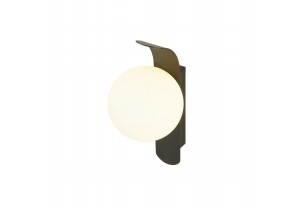 SUN wand rond zwart 1xG9