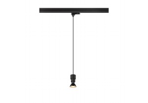 PURI 2.0 Basic, suspension triphasée, GU10, longueur de suspension 200 cm, 1x max. 6 W, noir