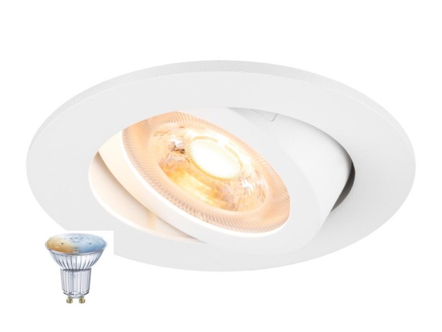 NEW TRIA® 68 SMART SET rond 1xGU10 TW wit