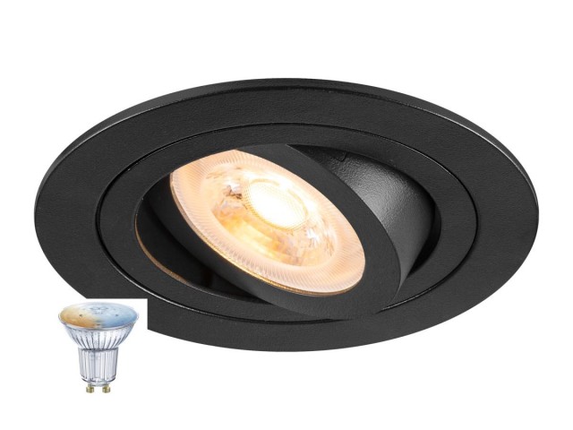 NEW TRIA® 75 SMART SET rond 1xGU10 zwart