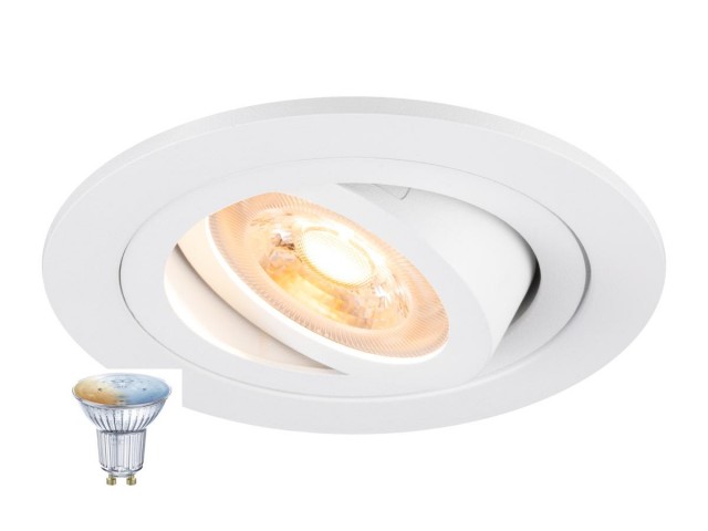 NEW TRIA® 75 SMART SET rond 1xGU10 TW wit