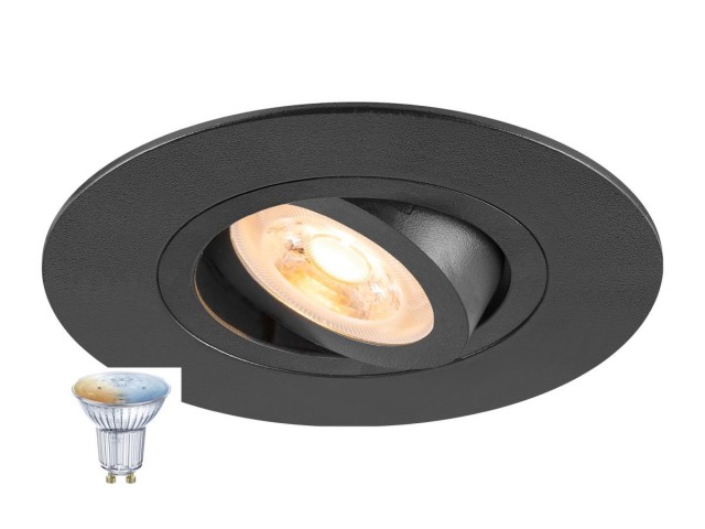 NEW TRIA® 75 XL SMART SET rond 1xGU10 zwart