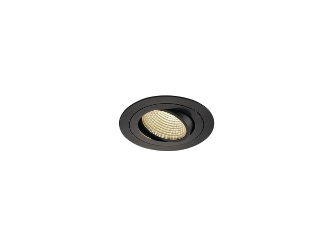 NEW TRIA LED DL ROUND SET, zwart 1xLED 3000K 15W