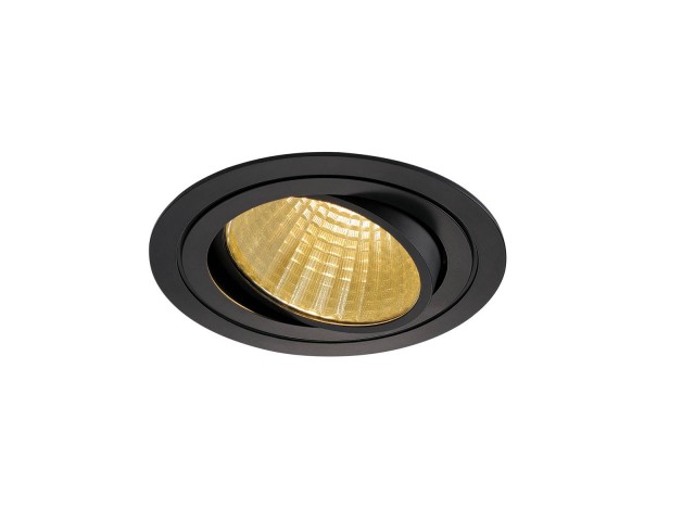 NEW TRIA LED DL ROUND SET, zwart 1xLED 2700K 25W