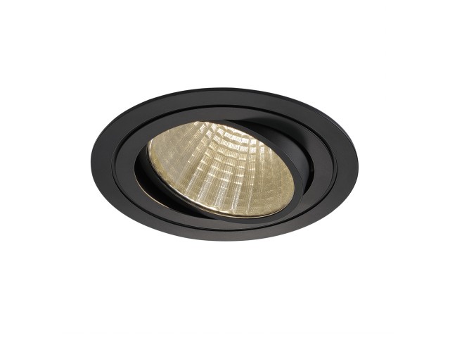 NEW TRIA LED DL ROUND SET, zwart 1xLED 3000K 25W