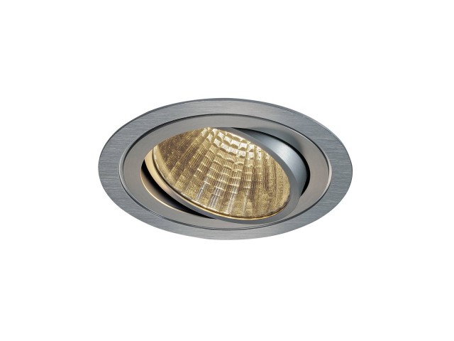 NEW TRIA LED DL ROUND SET, alu geb 1xLED 3000K 25W