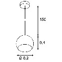 BIG WHITE 133499: LIGHT EYE BALL koper geborsteld 1xGU10, BIG WHITE Hanglampen (SLV 133499) BIG WHITE 133499: LIGHT EYE BALL koper geborsteld 1xGU10, BIG WHITE Hanglampen (SLV 133499)