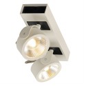 BIG WHITE 147611: KALU 2 SPOTS wit/zwart 2xLED 3000K, BIG WHITE Wandlampen (SLV 147611) BIG WHITE 147611: KALU 2 SPOTS wit/zwart 2xLED 3000K, BIG WHITE Wandlampen (SLV 147611)