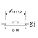 BIG WHITE 162743: SENSER ROND inbouw zilvergrijs 1xLED 3000K 10W, BIG WHITE Plafondlampen (SLV 162743) BIG WHITE 162743: SENSER ROND inbouw zilvergrijs 1xLED 3000K 10W, BIG WHITE Plafondlampen (SLV 162743)
