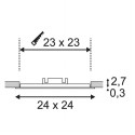 BIG WHITE 162813: SENSER SQUARE inbouw zilvergrijs 1xLED 3000K 14W, BIG WHITE Plafondlampen (SLV 162813) BIG WHITE 162813: SENSER SQUARE inbouw zilvergrijs 1xLED 3000K 14W, BIG WHITE Plafondlampen (SLV 162813)