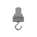 BIG WHITE 175194: 3F-adapter met haak voor S-TRACK 3F-rail z.grijs, BIG WHITE Accessoires (SLV 175194) BIG WHITE 175194: 3F-adapter met haak voor S-TRACK 3F-rail z.grijs, BIG WHITE Accessoires (SLV 175194)