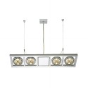 BIG WHITE 307822: AIXLIGHT LONG QRB111 PD zilvergrijs 4xG53, BIG WHITE Hanglampen (SLV 154202) BIG WHITE 307822: AIXLIGHT LONG QRB111 PD zilvergrijs 4xG53, BIG WHITE Hanglampen (SLV 154202)