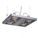 BIG WHITE 308338: AIXLIGHT SQUARE ES111 PD zilvergrijs 4xGU10, BIG WHITE Hanglampen (SLV 154372) BIG WHITE 308338: AIXLIGHT SQUARE ES111 PD zilvergrijs 4xGU10, BIG WHITE Hanglampen (SLV 154372)