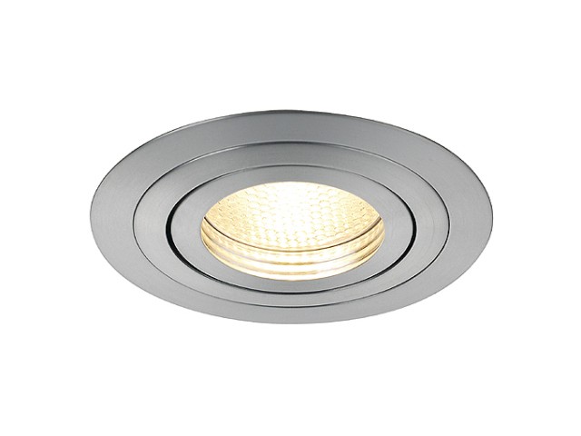 NEW TRIA GX10 Downlight, rund, alu brushed, max. 35W