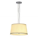 BIG WHITE 312154: CORDA nikkel geborsteld/scherm beige 1xE27, BIG WHITE Hanglampen (SLV 155402) BIG WHITE 312154: CORDA nikkel geborsteld/scherm beige 1xE27, BIG WHITE Hanglampen (SLV 155402)